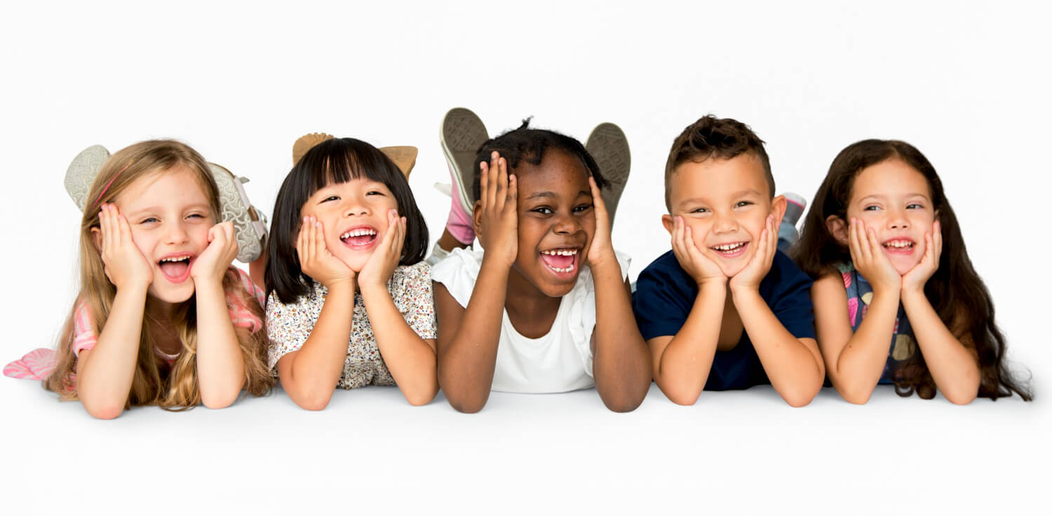 children-happy-hands-on-face